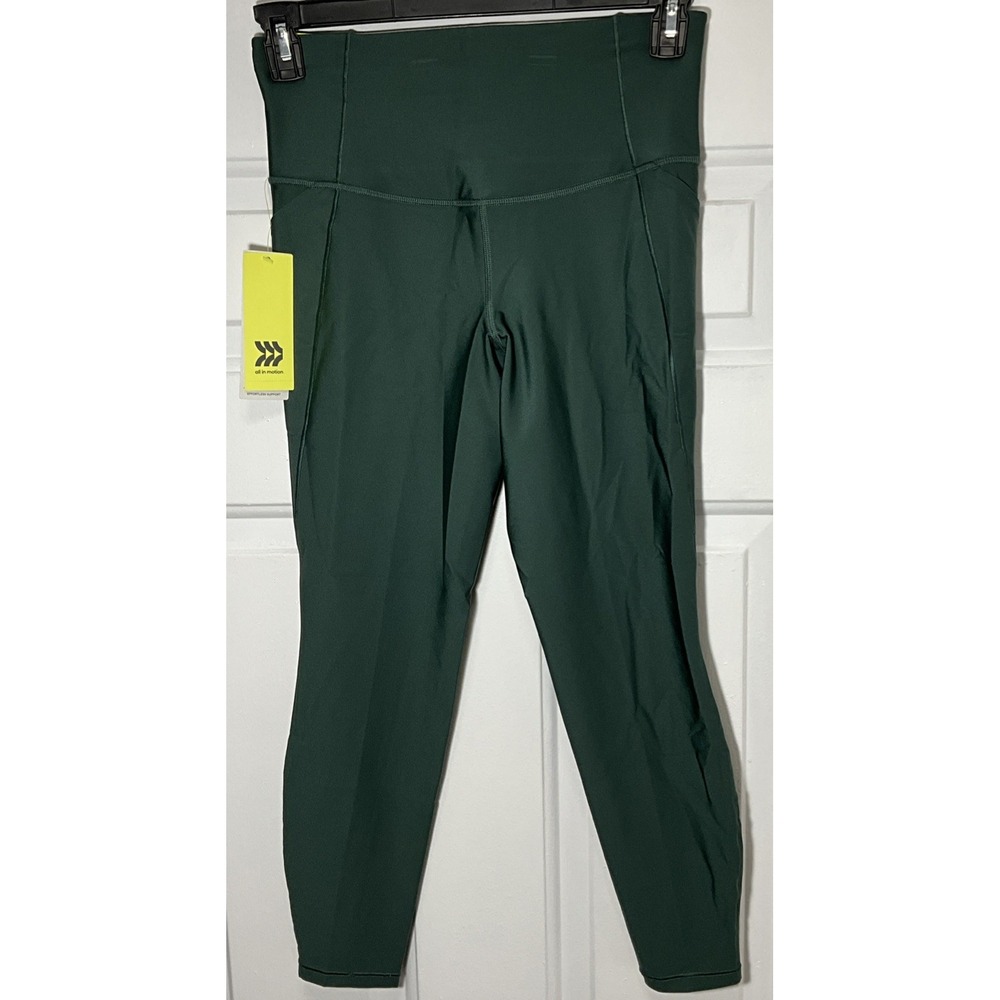 All In Motion HighRise Effortless Support Pocket Legging Dark Green Women Medium